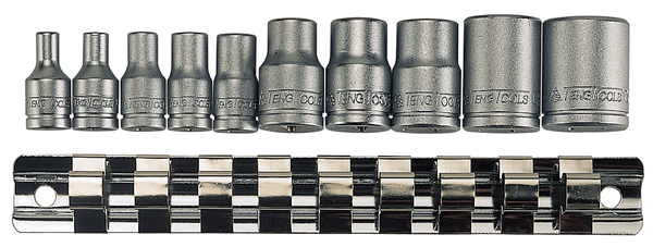 TX-hylsyj&auml; sarjana. Nelikulmainen 1/4"- ja 3/8"-kiinnitys. Teng Tools M3814